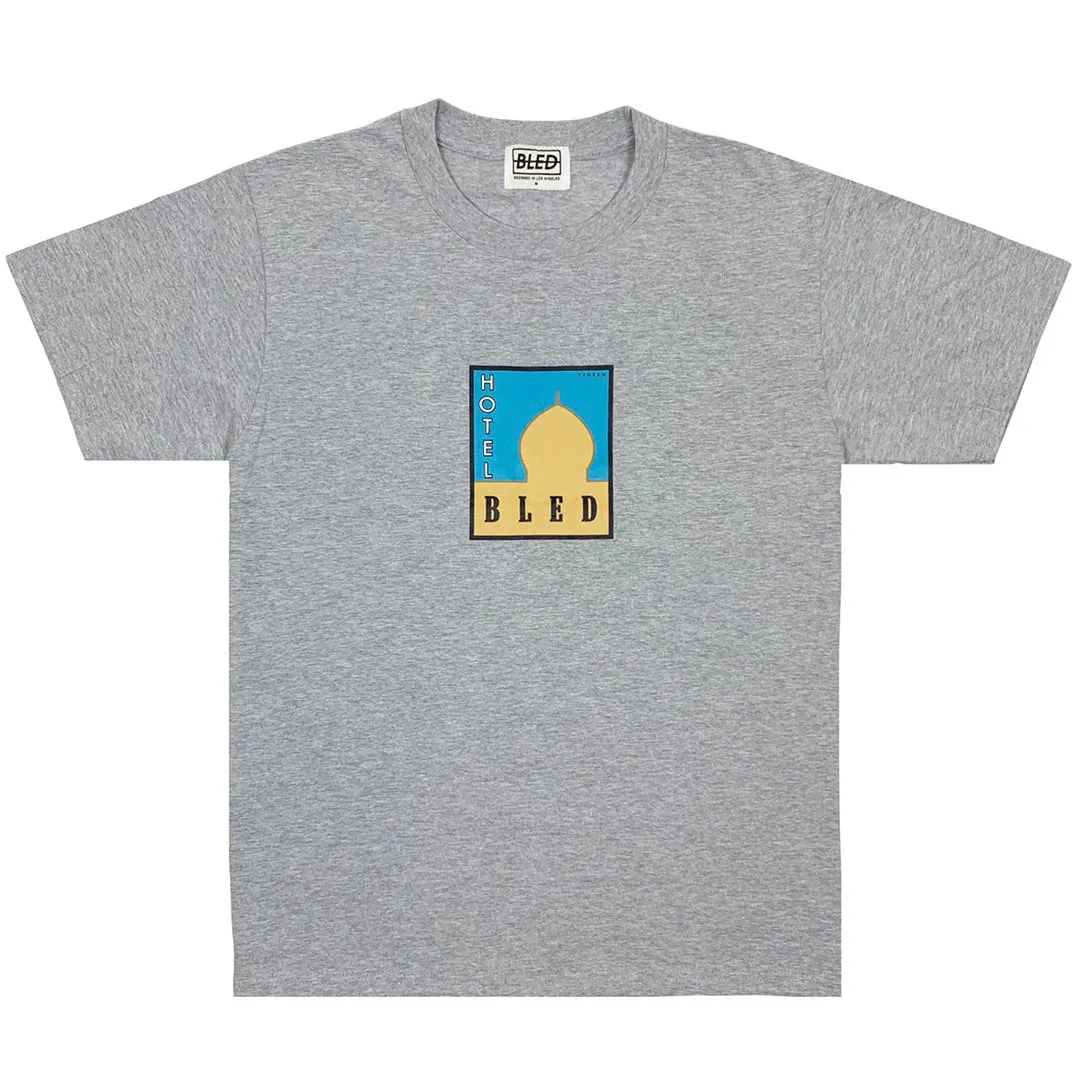 Tehran Hotel Travel Tee - Heather Grey