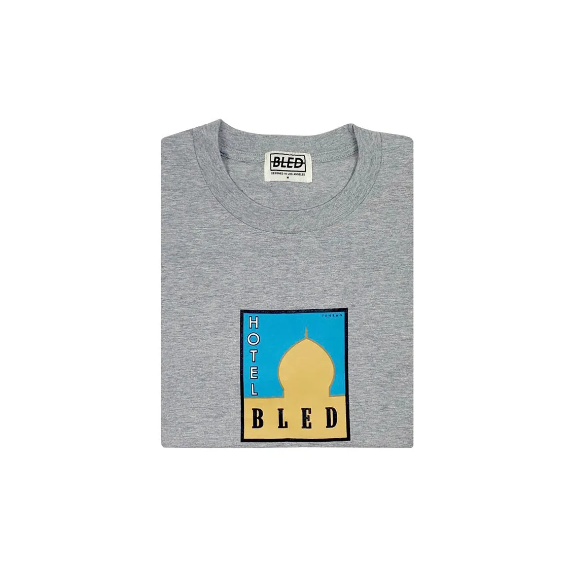 Tehran Hotel Travel Tee - Heather Grey