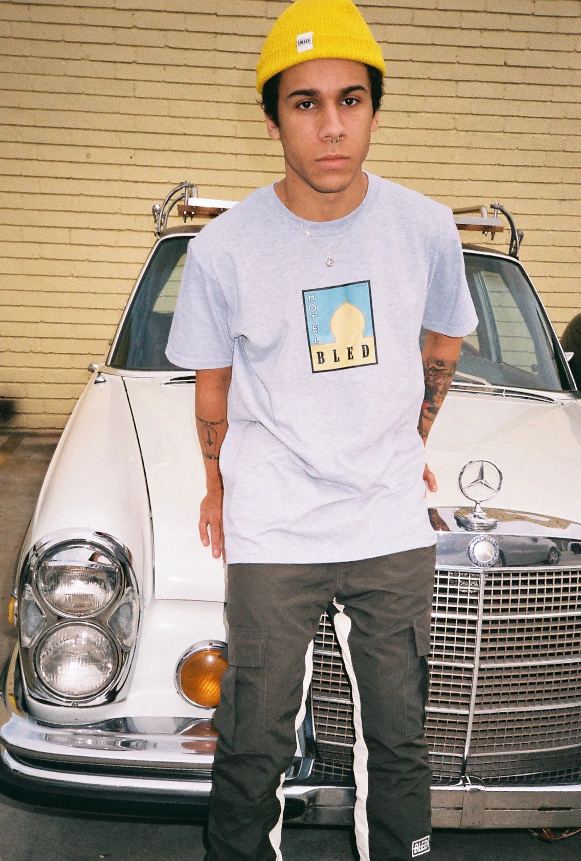 Tehran Hotel Travel Tee - Heather Grey