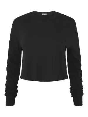Éterne Long-Sleeve Cropped T-Shirt (More Colors)