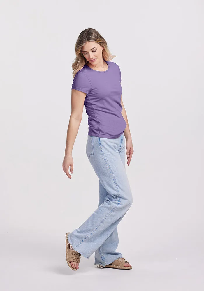 TEST-Addie Short Sleeve Crew - Montana Grape