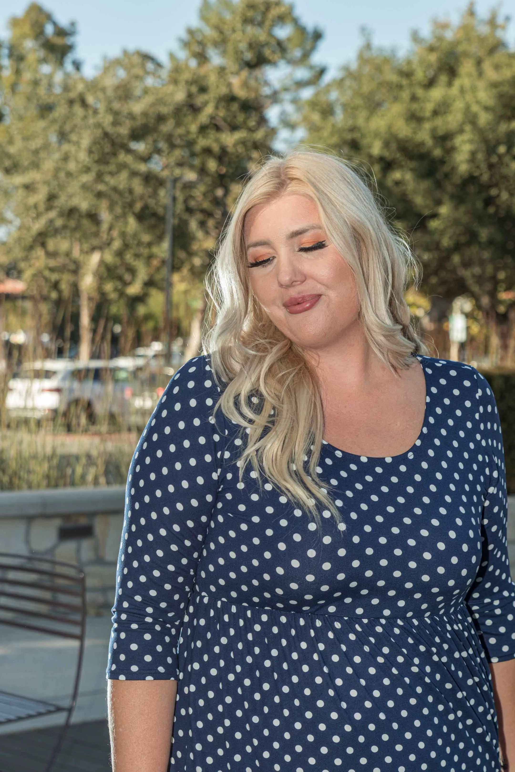 The Navy Dots Dress
