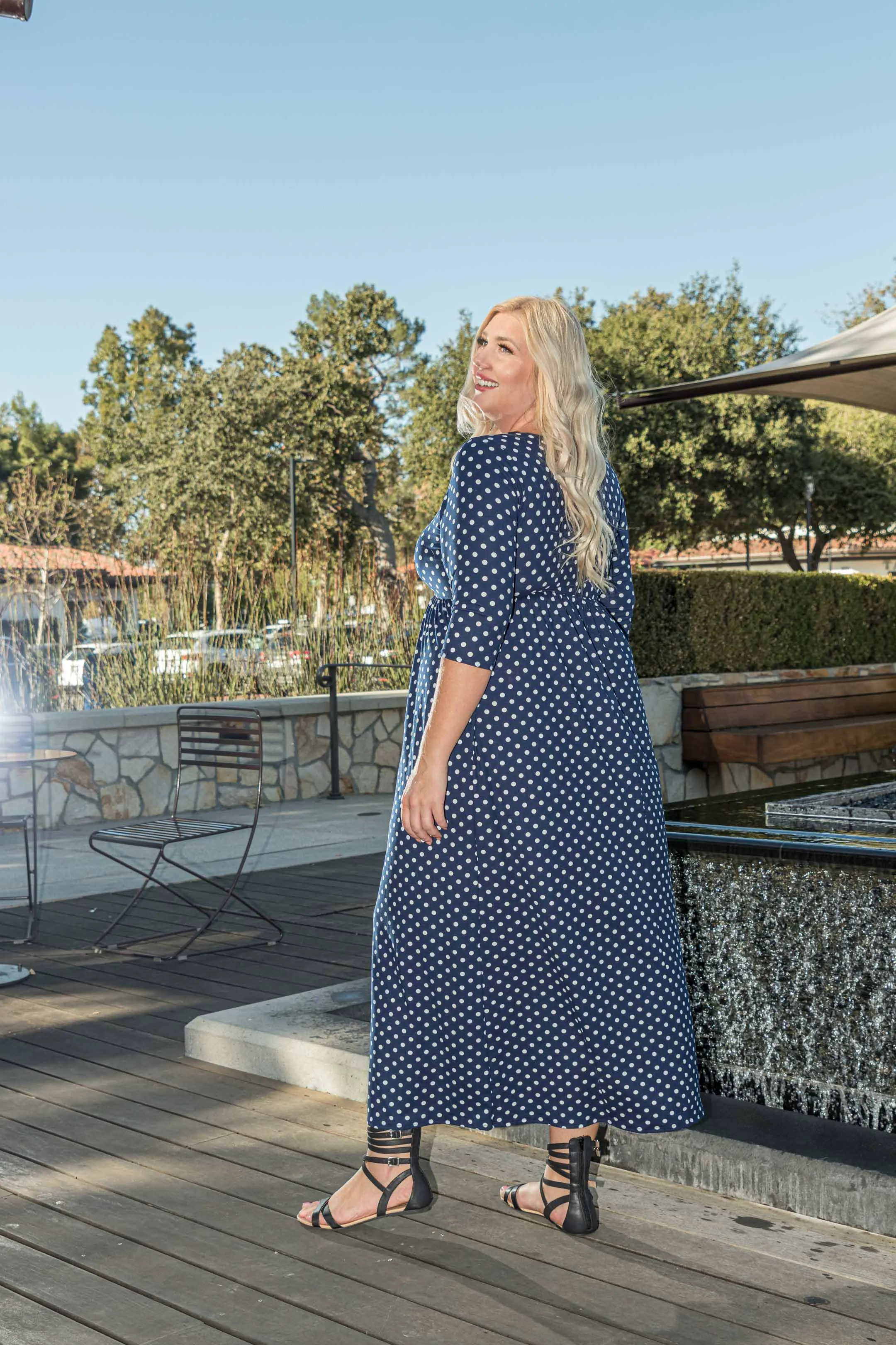The Navy Dots Dress