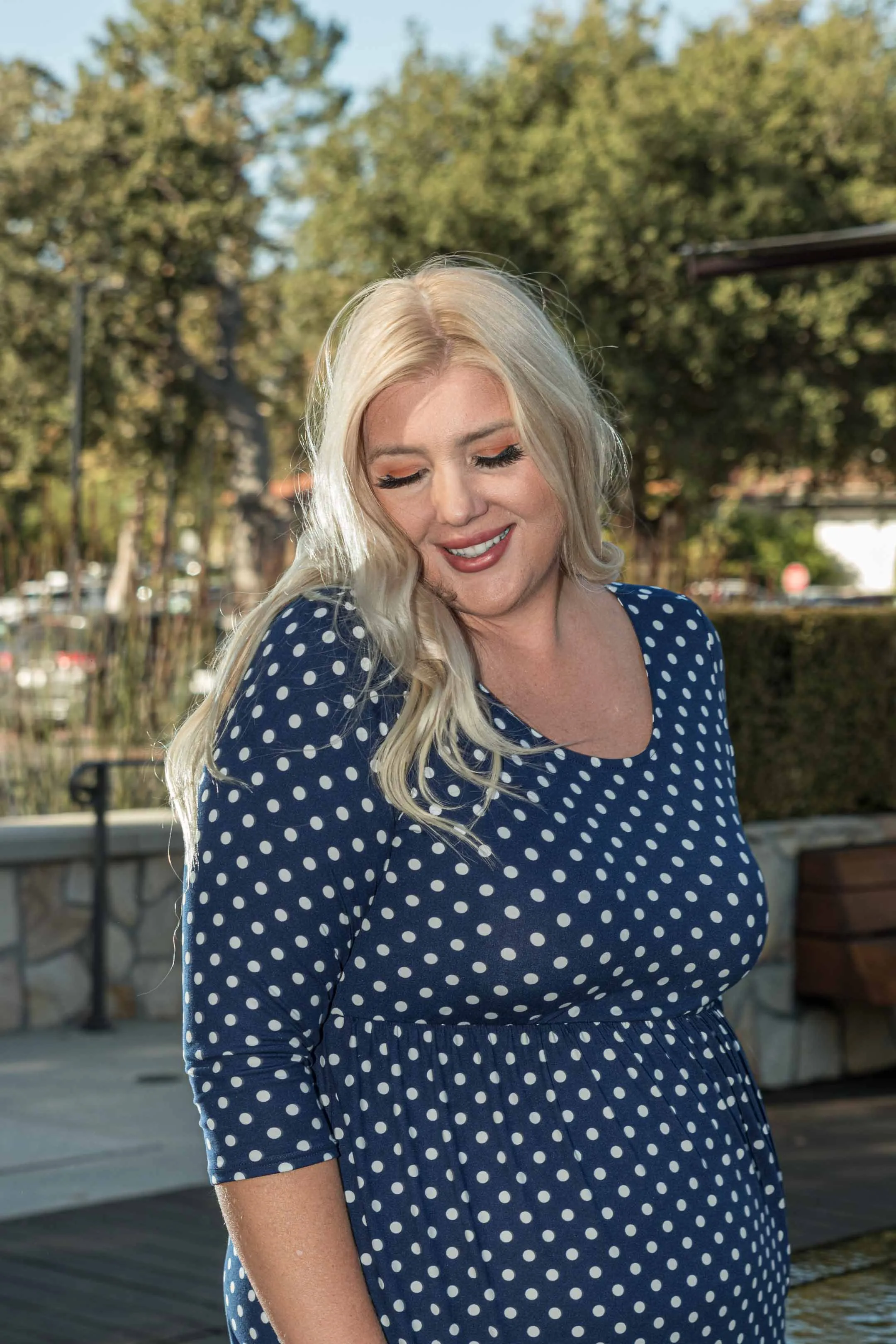 The Navy Dots Dress