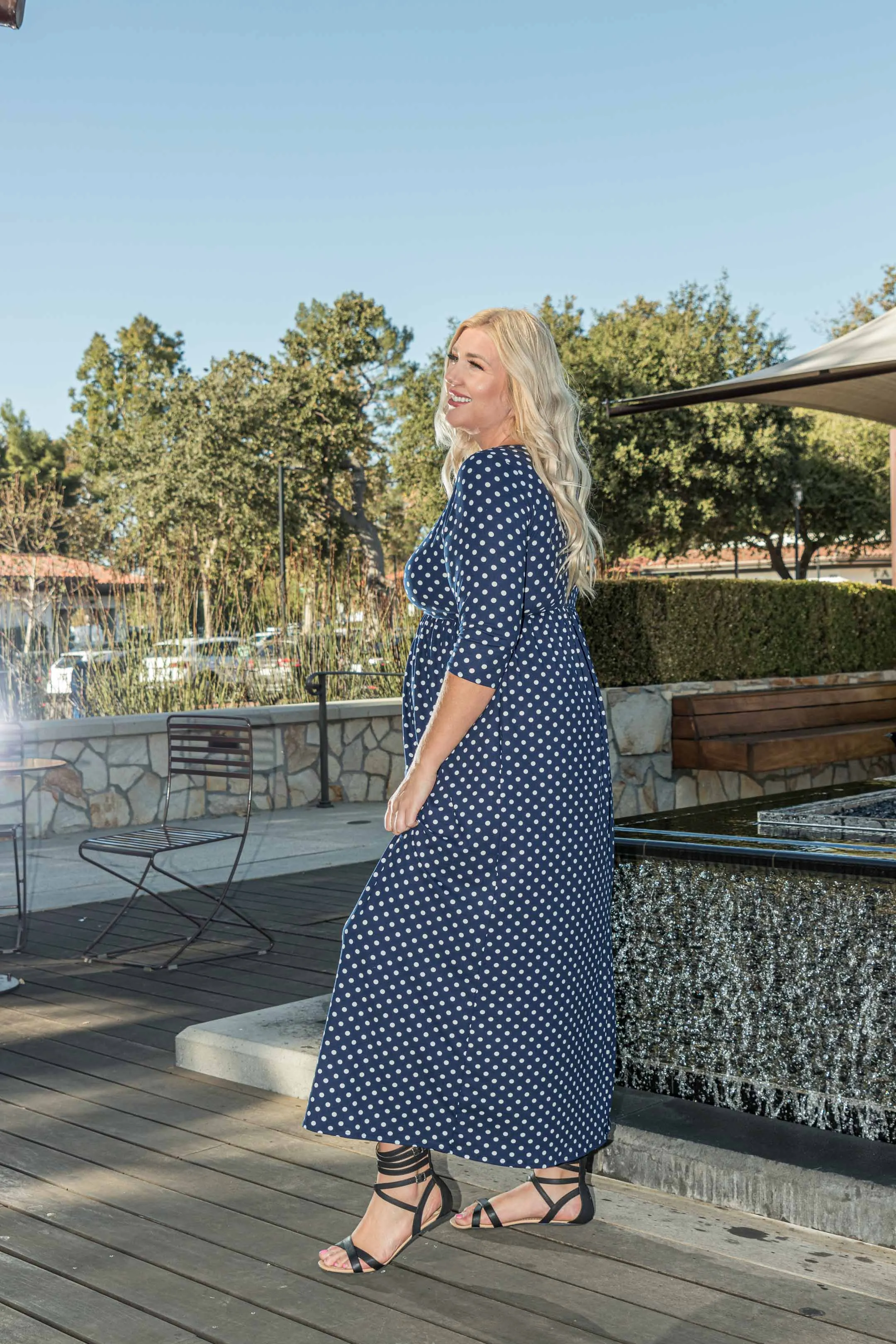 The Navy Dots Dress