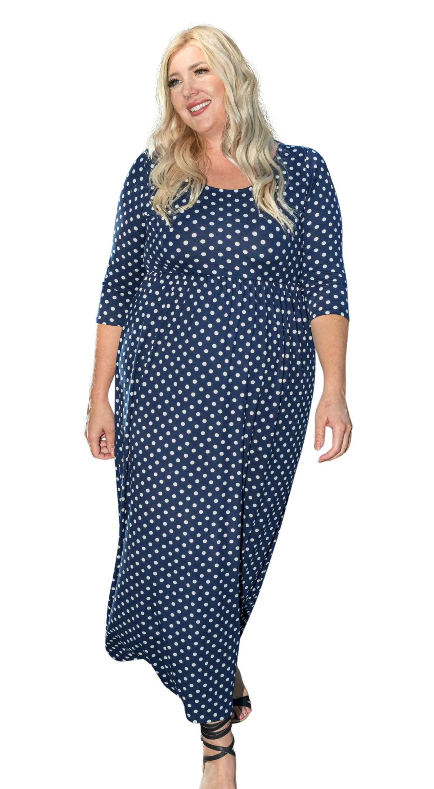 The Navy Dots Dress