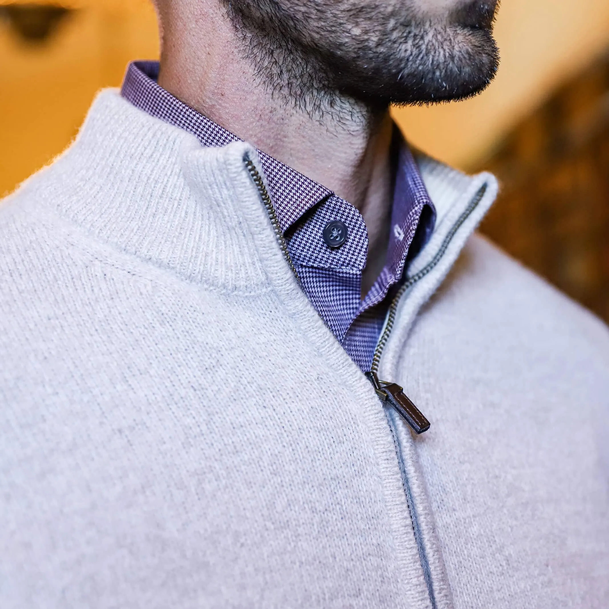 The Oatmeal Heather Ashton Quarter-Zip Sweater