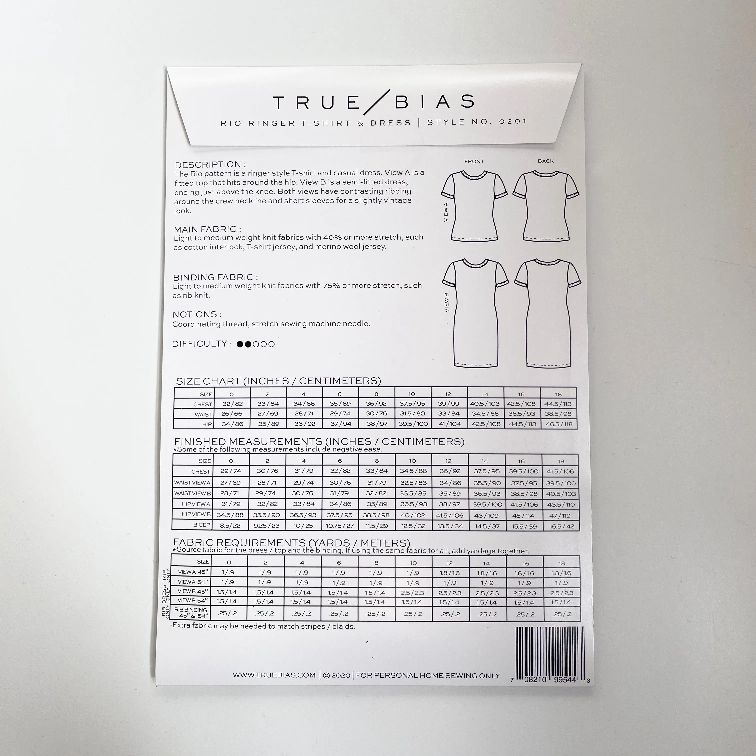 True Bias : Rio Ringer T-Shirt & Dress