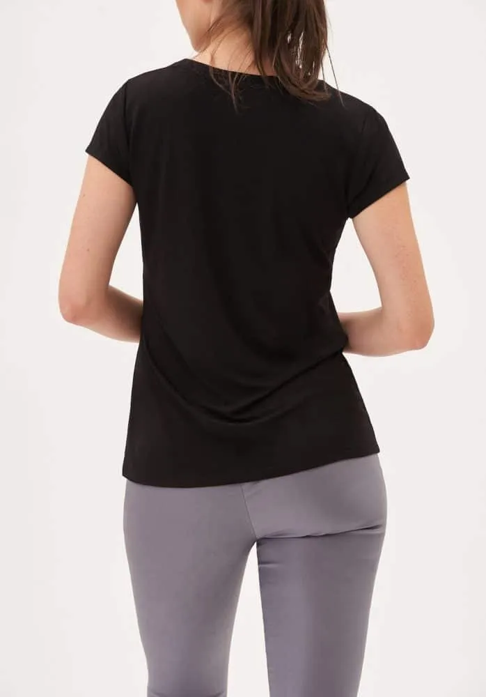 Tyler Madison Marylin Short Sleeve V-Neck T-Shirt