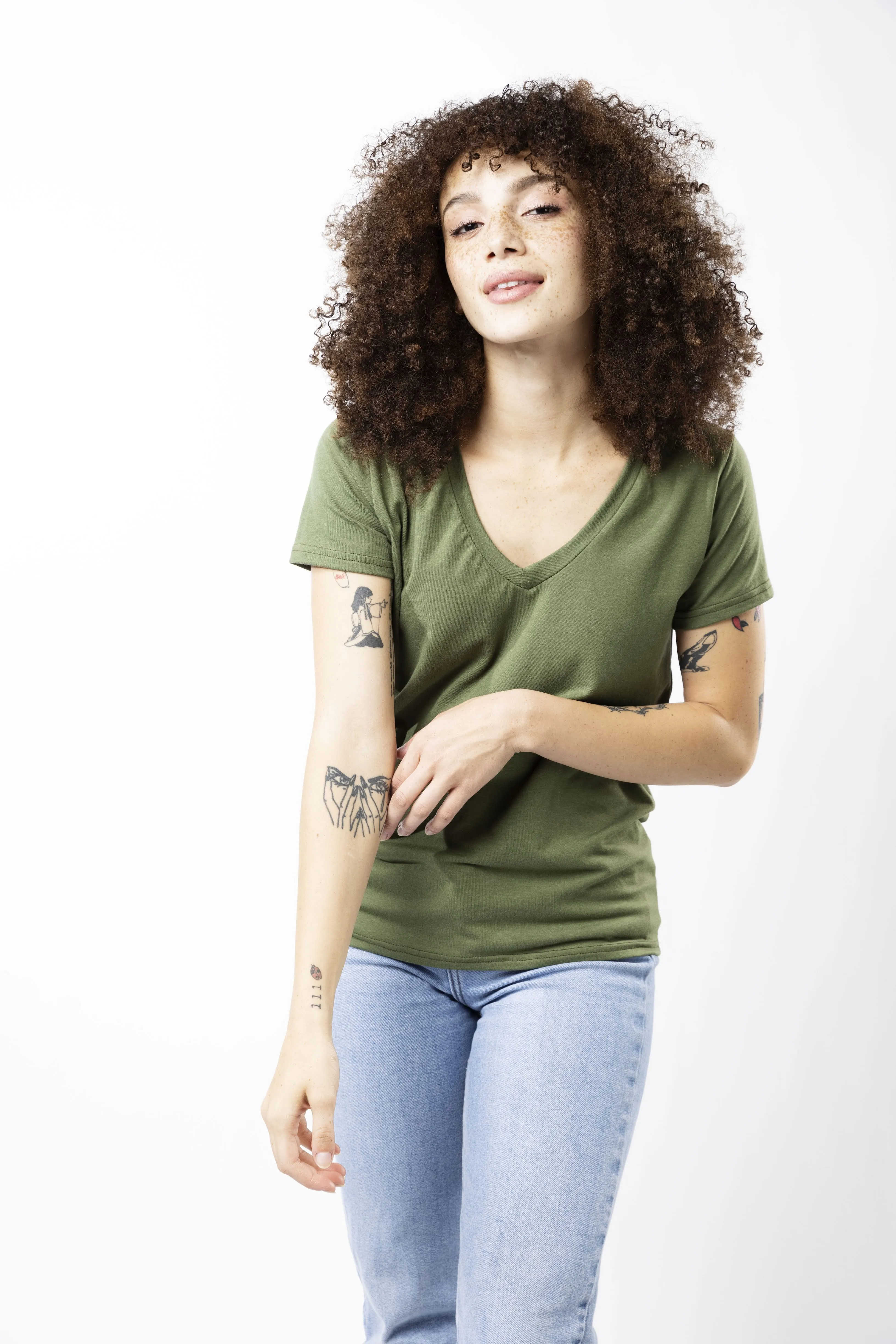 V-Neck Tee - Various Colors