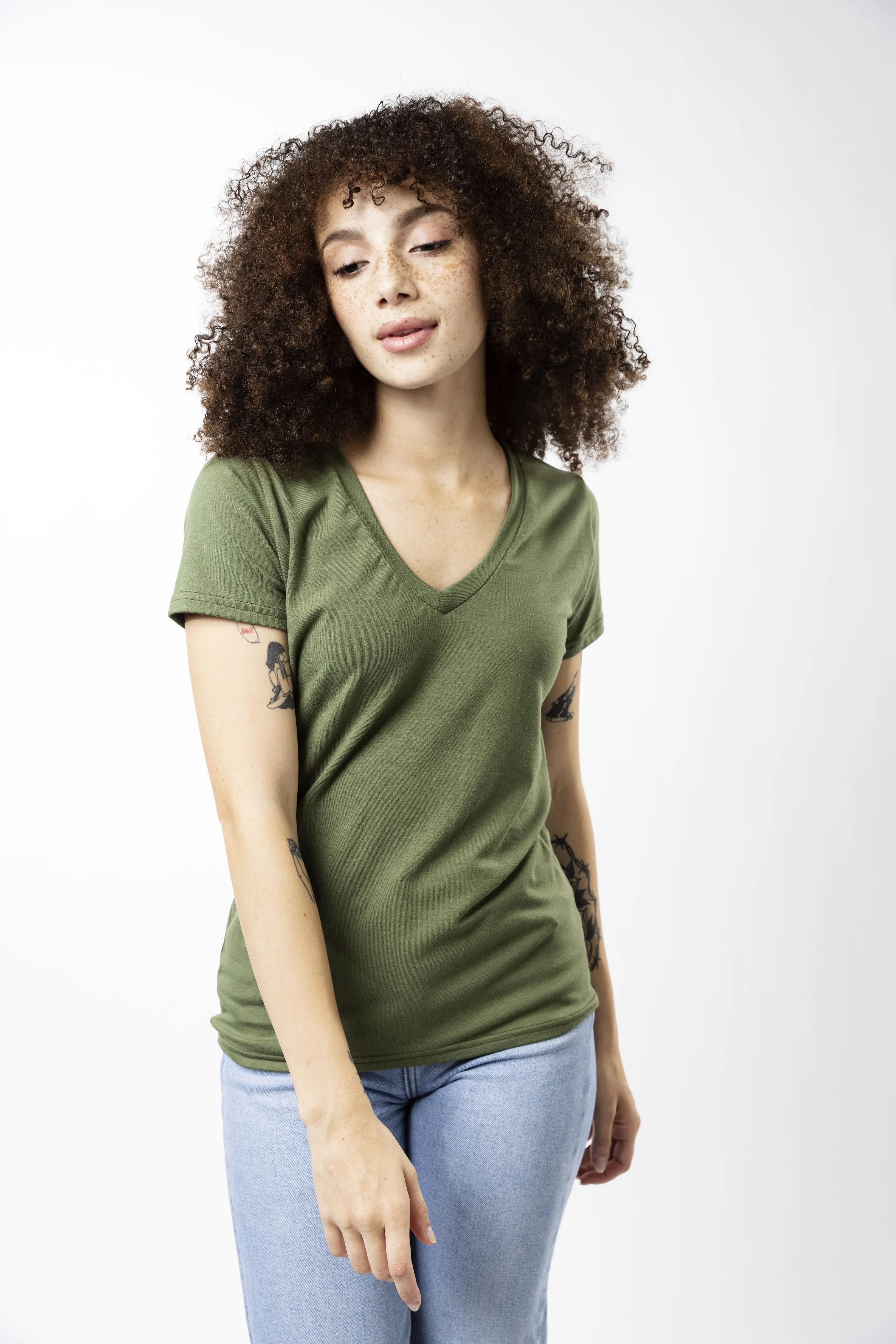 V-Neck Tee - Various Colors