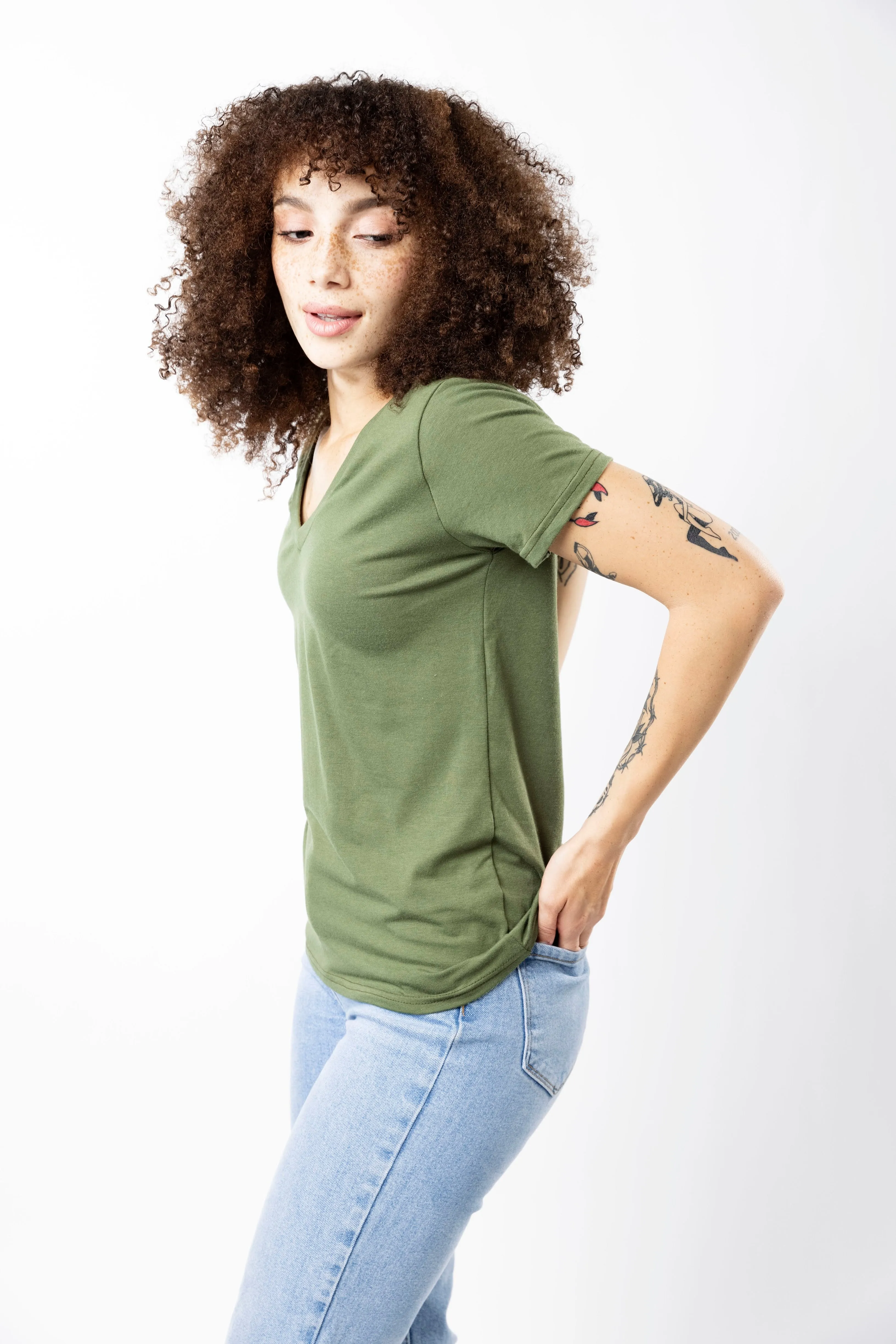 V-Neck Tee - Various Colors