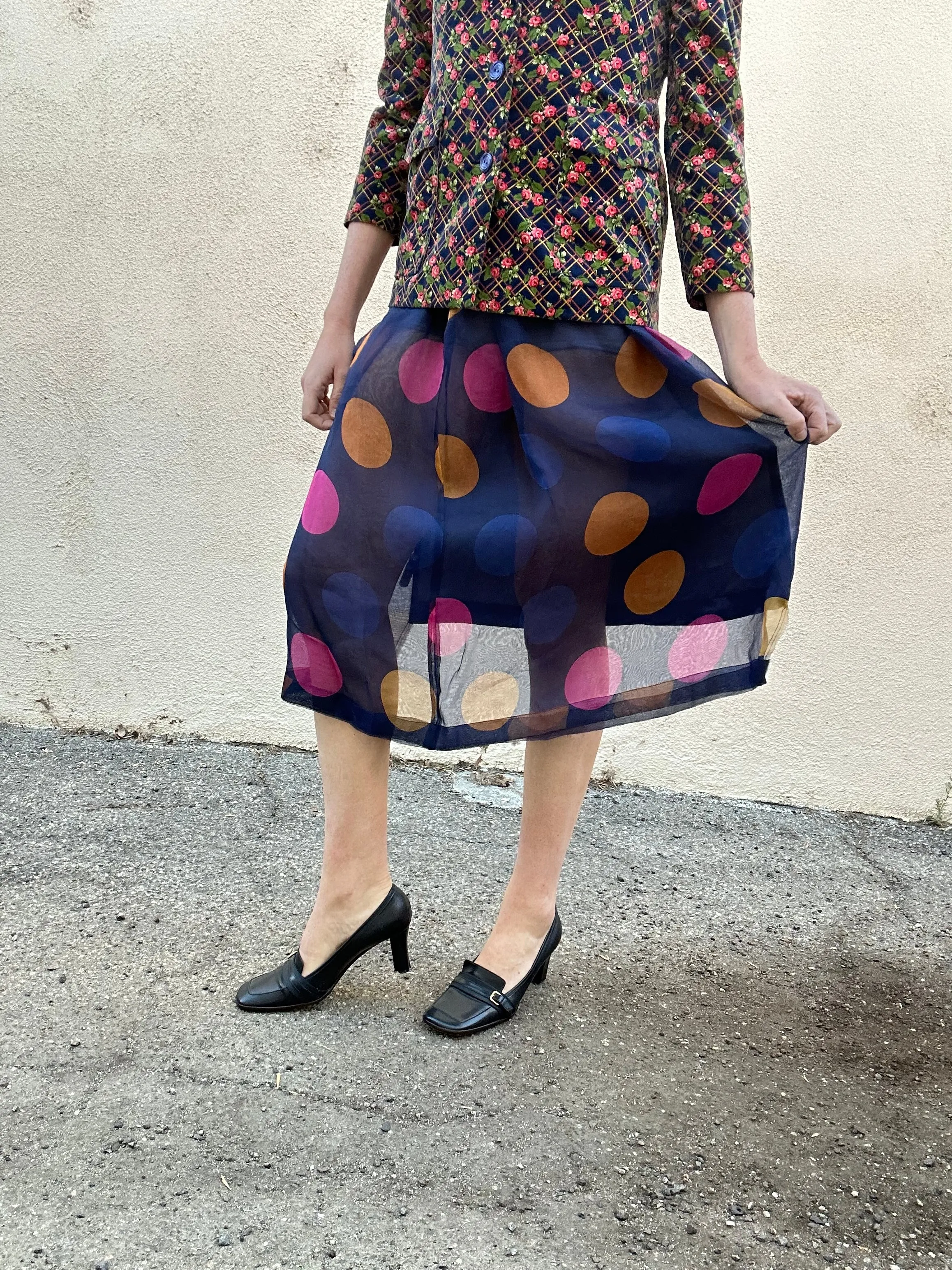 Vintage Comme des Garçons Polka Dot Organza Skirt