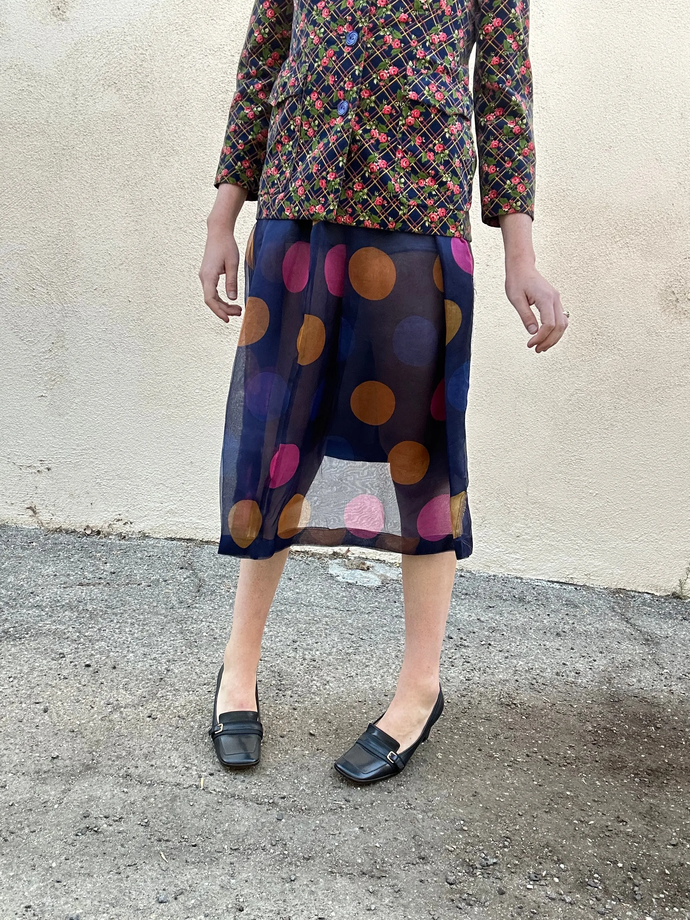 Vintage Comme des Garçons Polka Dot Organza Skirt