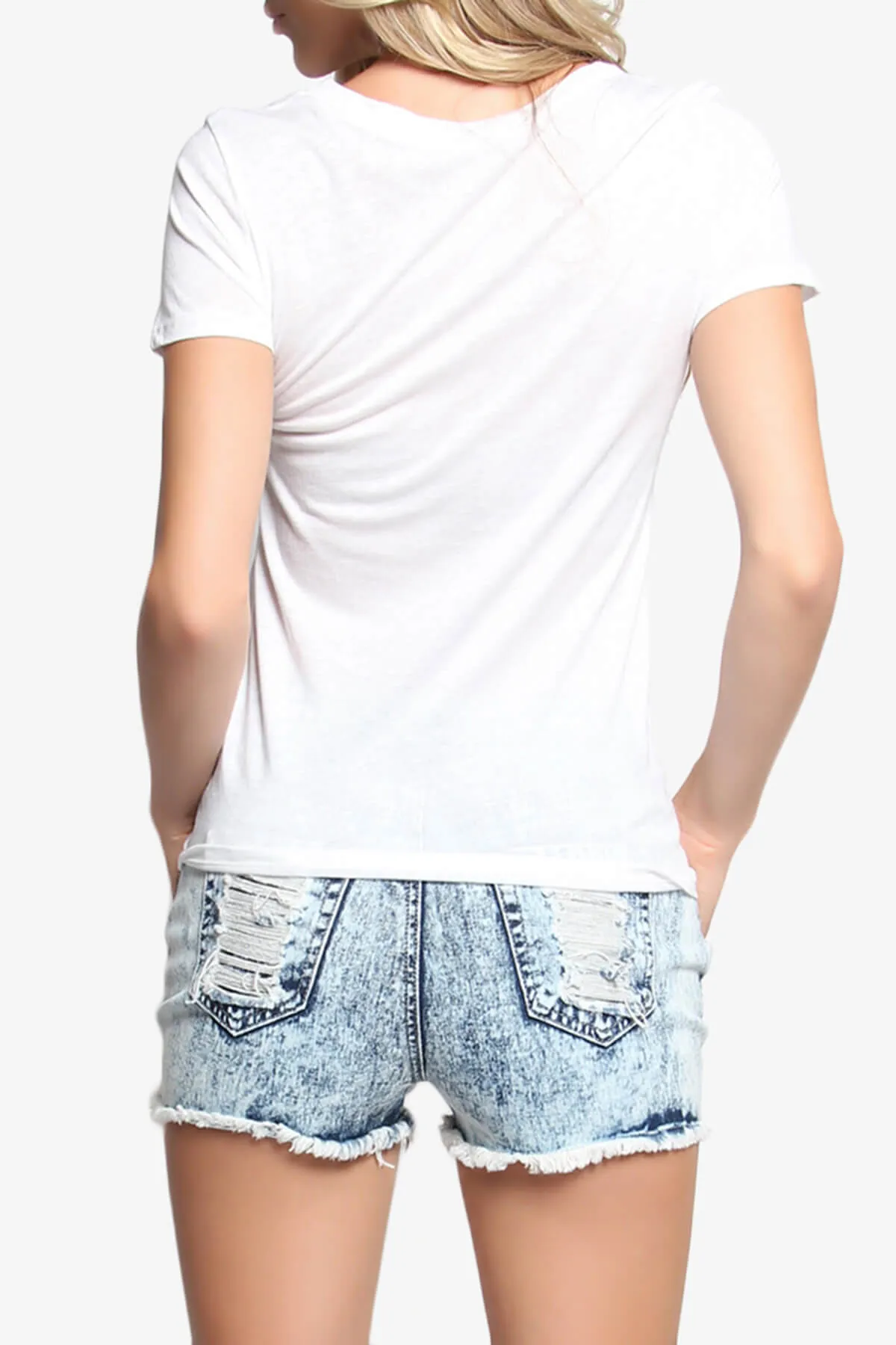 Wanted Letter Print Short Sleeve Tee