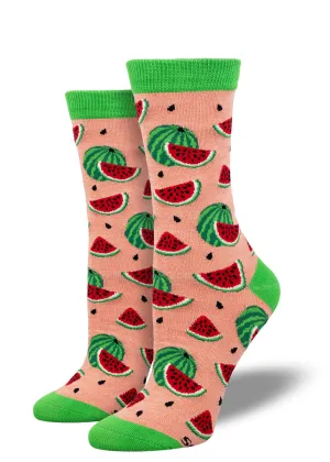 Watermelon Women's Bamboo Socks