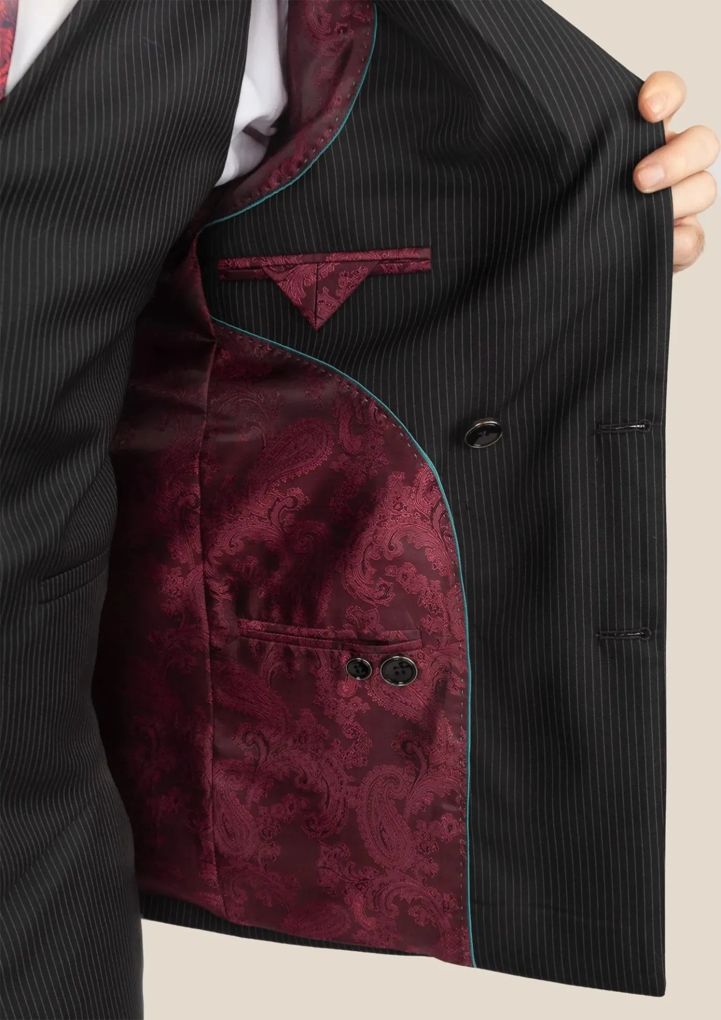 Waverly Black Pinstripe Jacket