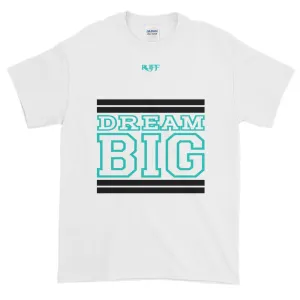 White Black and Turquoise Short-Sleeve T-Shirt