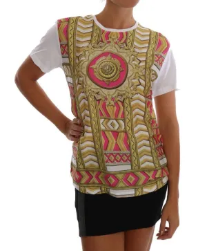 White Gold Pink Baroque T-Shirt