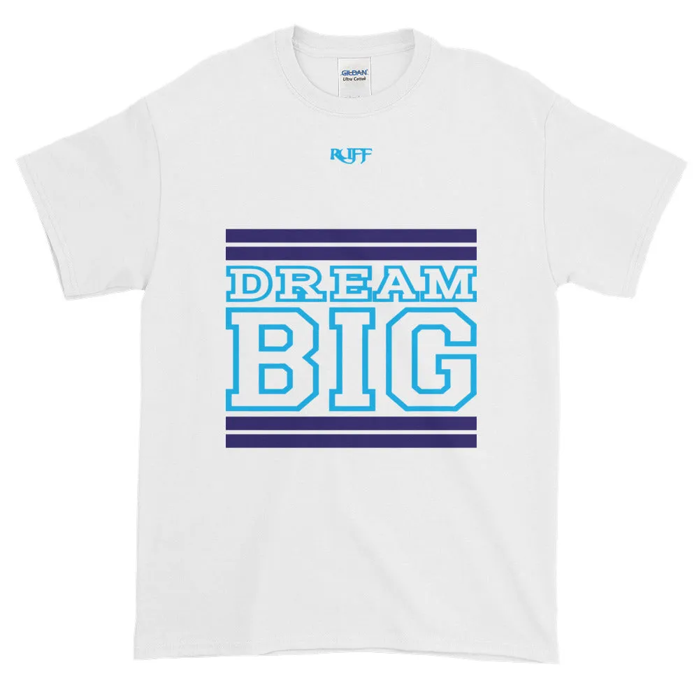 White Navy Blue and Carolina Blue Short-Sleeve T-Shirt