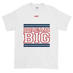 White Navy Blue and Red Short-Sleeve T-Shirt