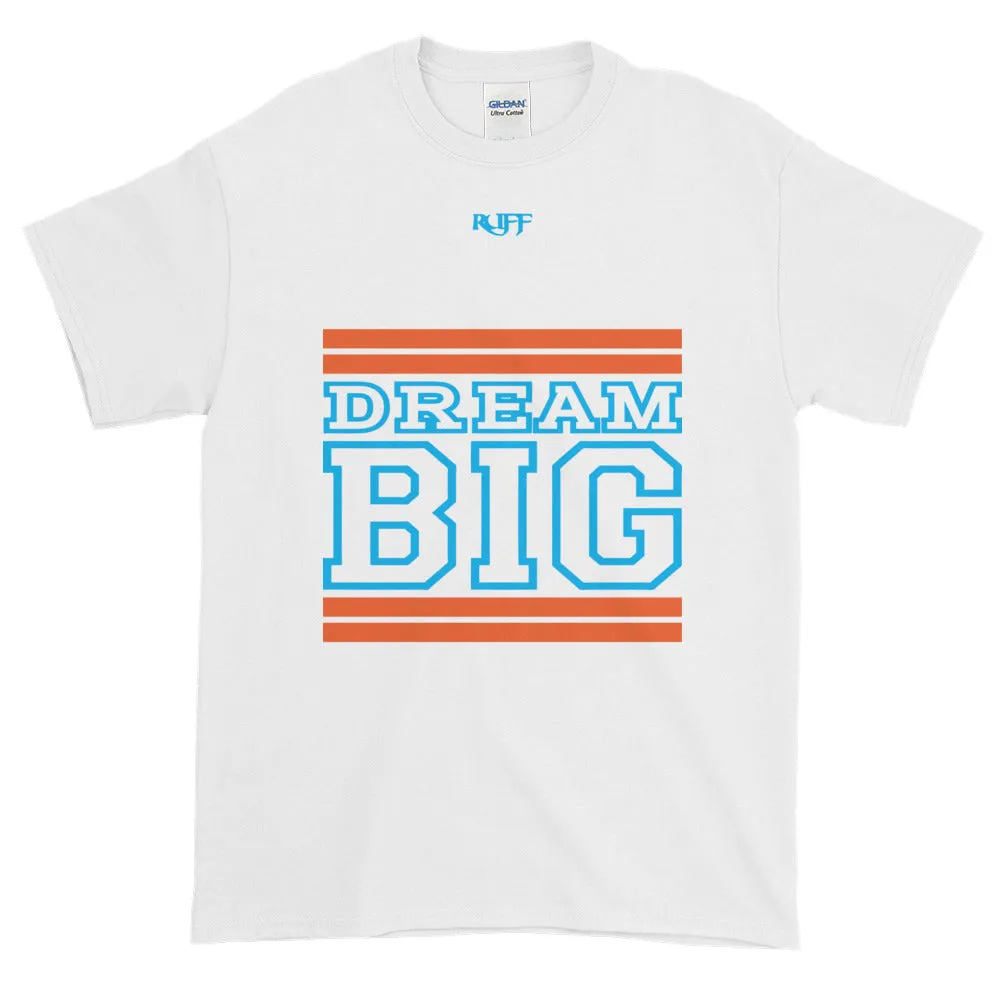 White Orange and Carolina Blue Short-Sleeve T-Shirt
