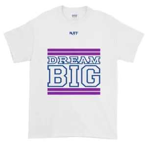 White Purple and Royal Blue Short-Sleeve T-Shirt