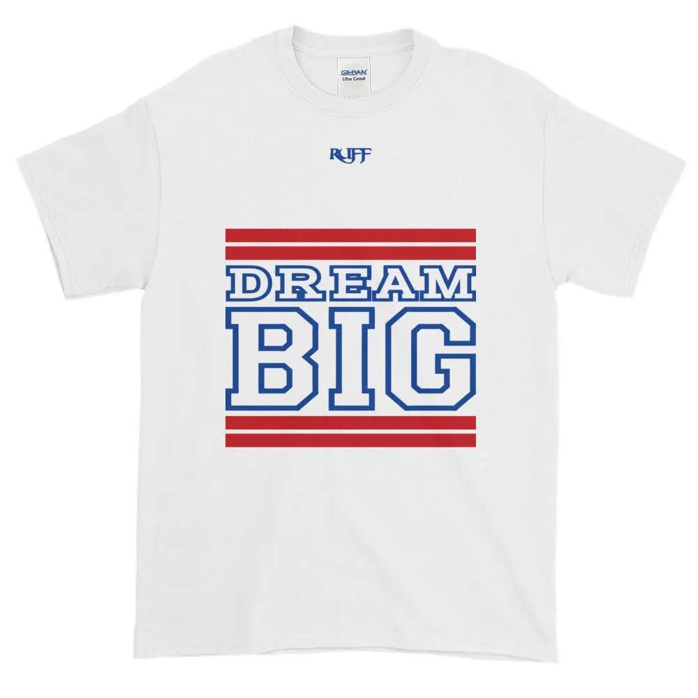 White Red and Royal Blue Short-Sleeve T-Shirt
