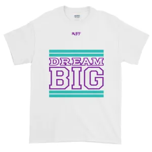 White Teal and Purple Short-Sleeve T-Shirt