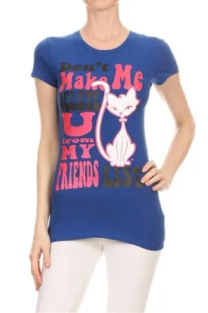 Wholesale Women T-Shirts Royal - Pack of 6