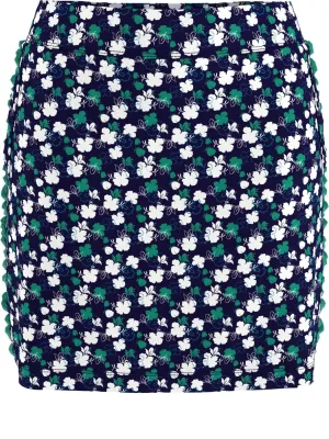 Womens Allover Mini Floral Print Skort