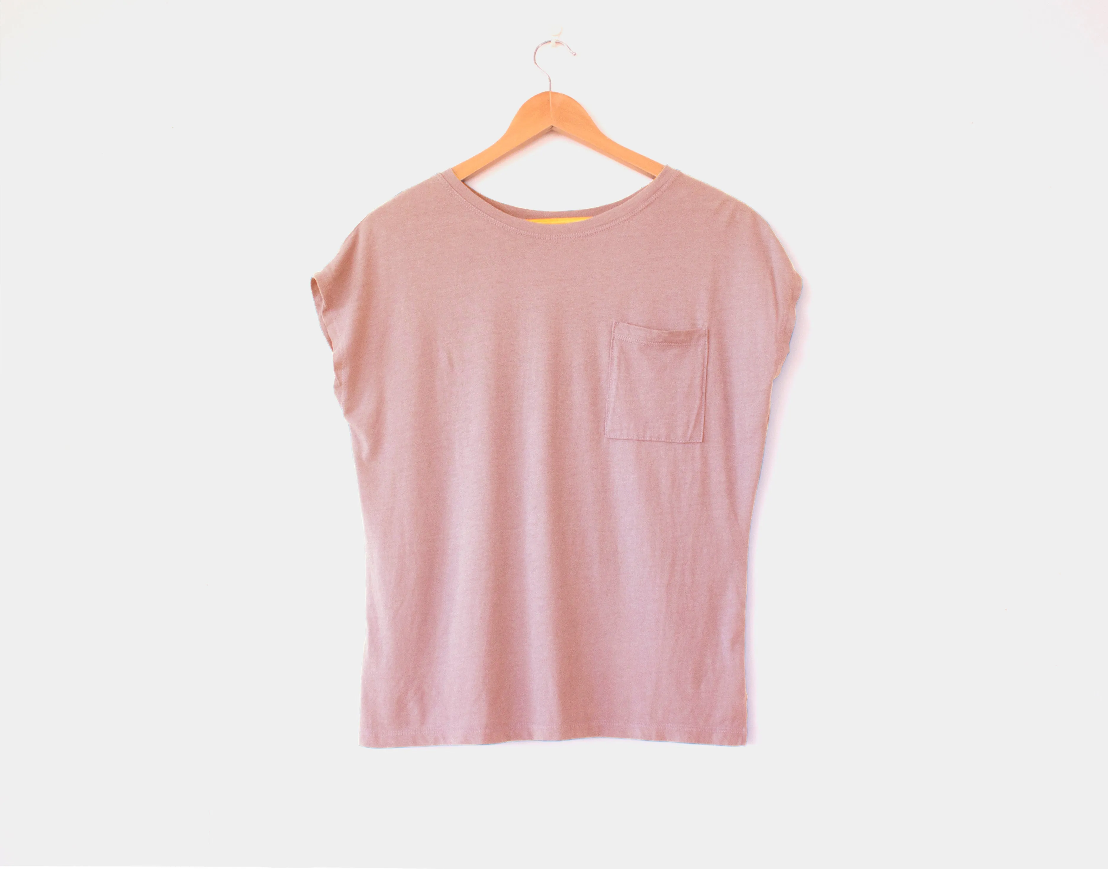 Women's Butter Soft Cotton/Modal Dolman Pocket T-Shirt