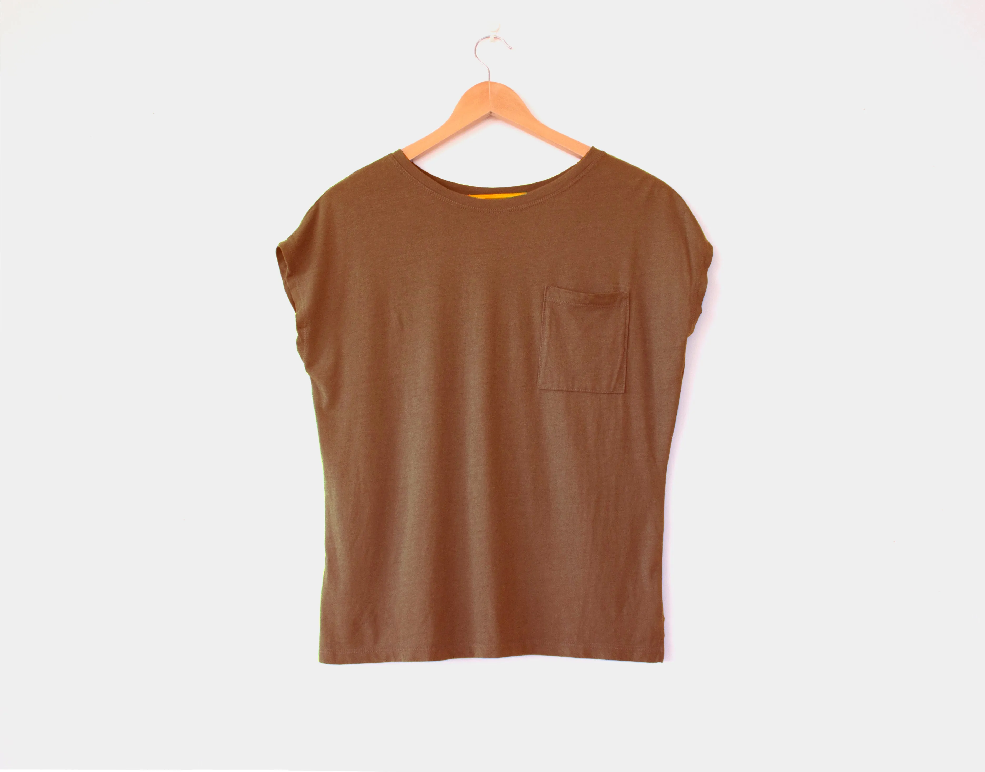 Women's Butter Soft Cotton/Modal Dolman Pocket T-Shirt