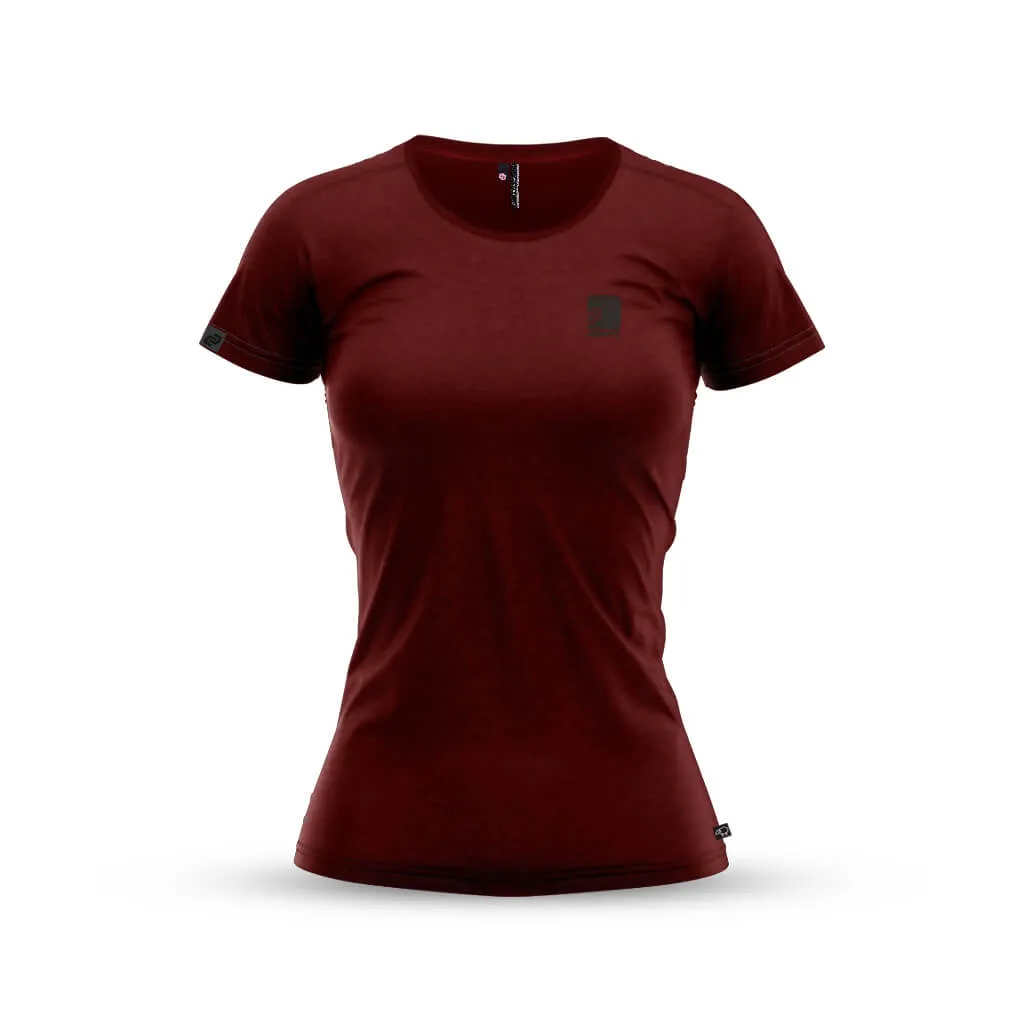 Women's Casual Merino T Shirt (Bloodstone)