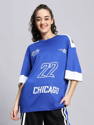 Women's Challenge Over-Sized T-Shirt (Royal Blue)