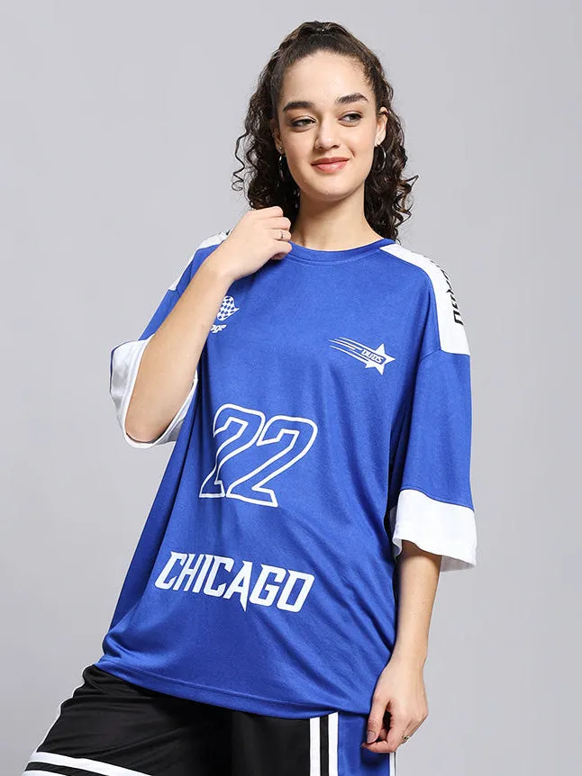 Women's Challenge Over-Sized T-Shirt (Royal Blue)