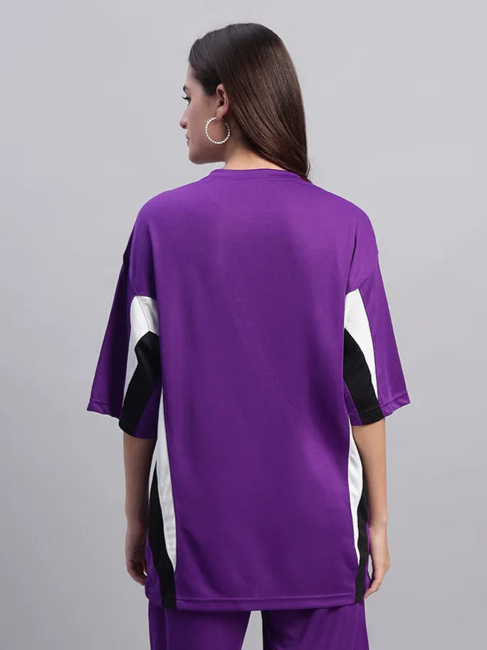 Women's Fifa Over-Sized T-Shirt (Purple)
