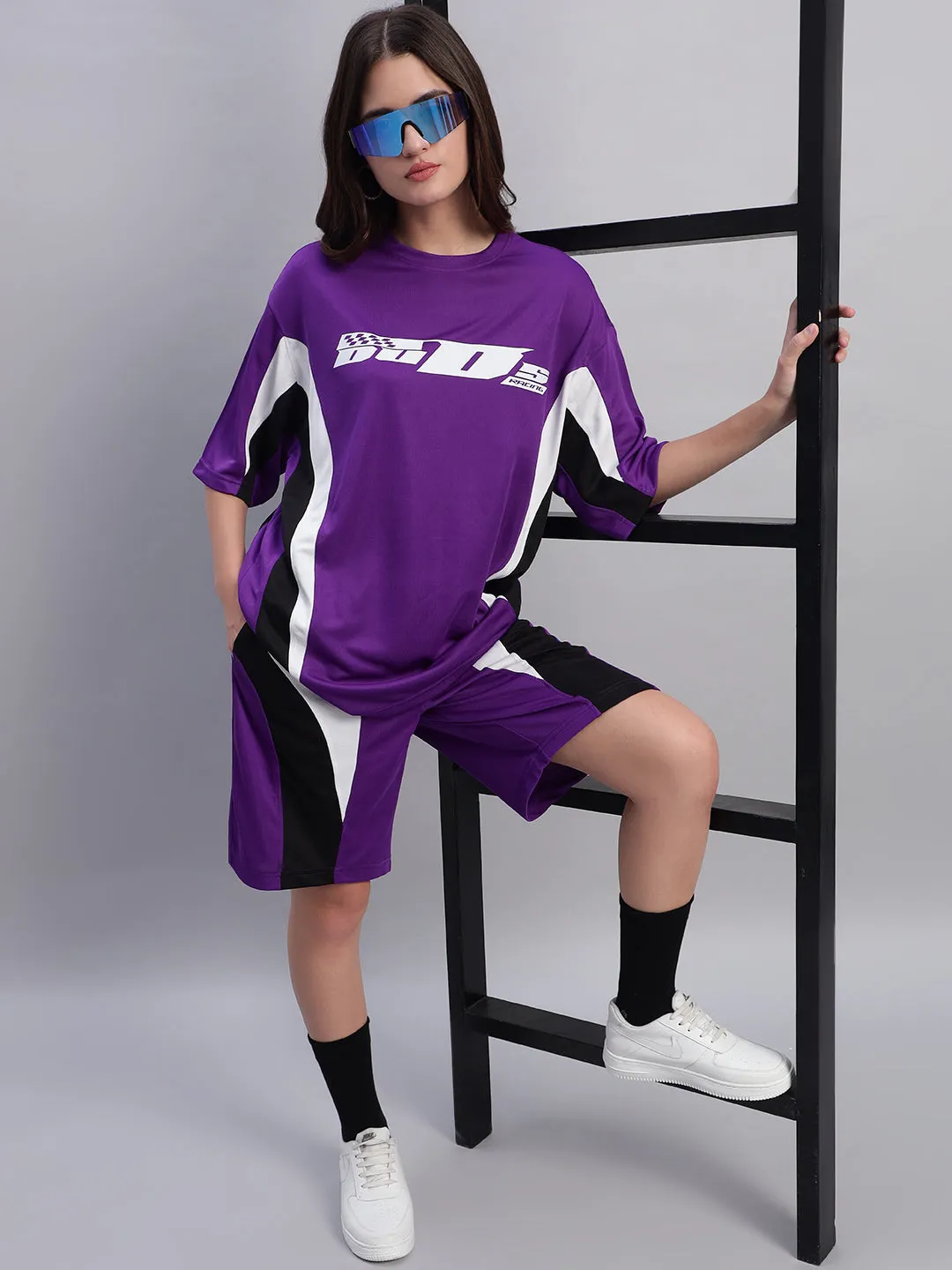 Women's Fifa Over-Sized T-Shirt (Purple)