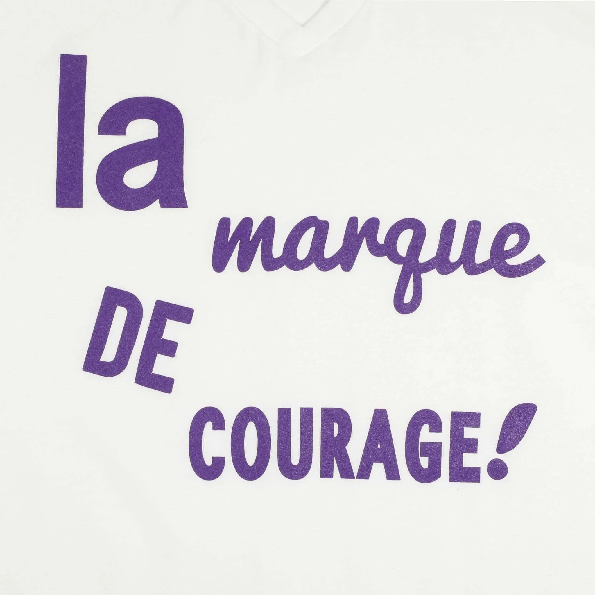 Women's - La Marque de Courage White V-Neck T-Shirt