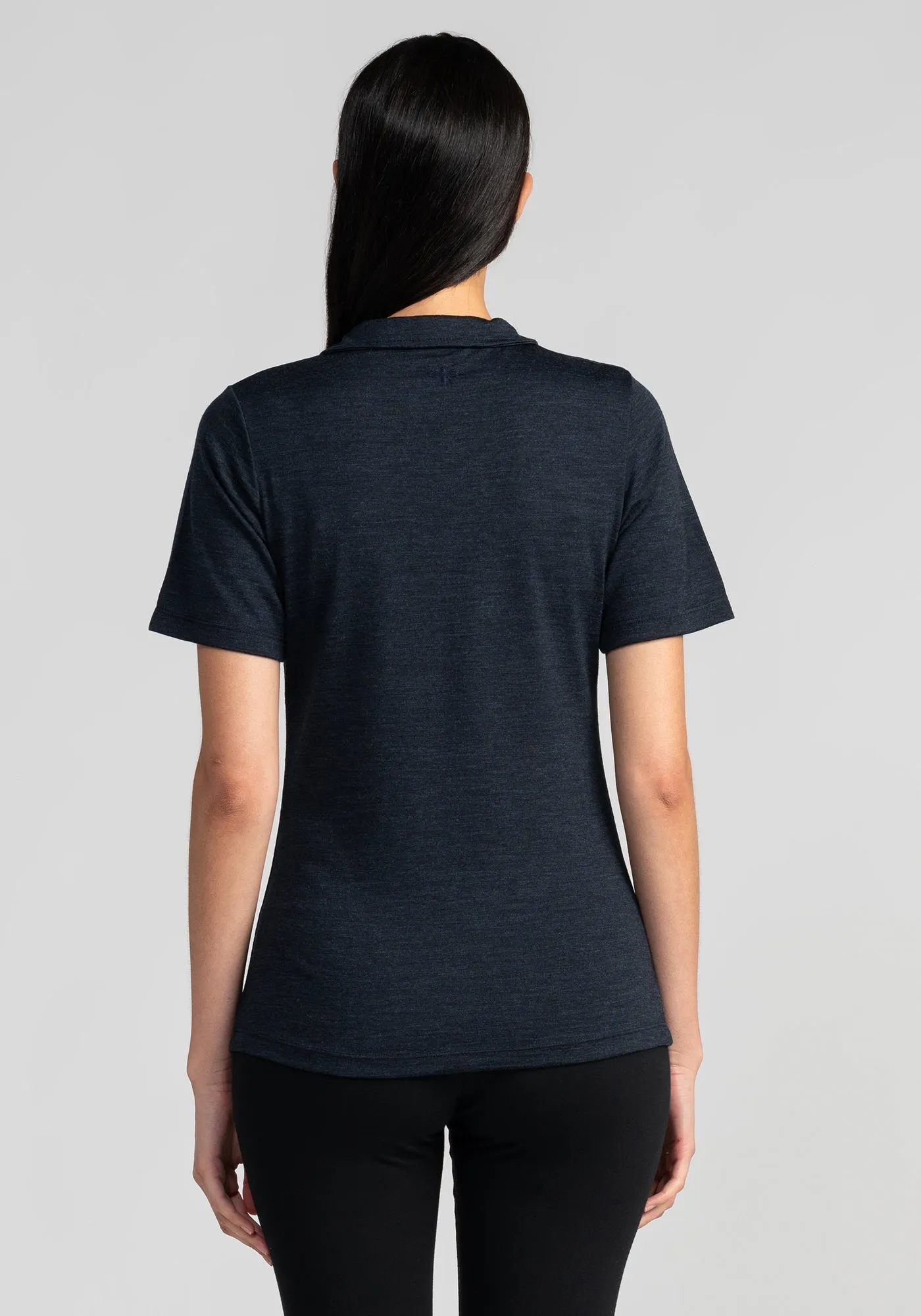 Womens Merino Zip Tee