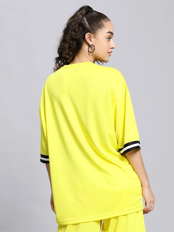 Women's Vigor Over-Sized T-Shirt (Yellow)