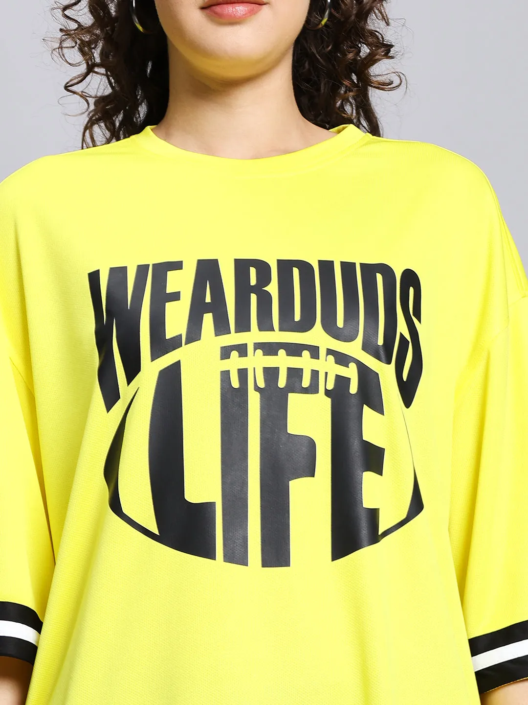 Women's Vigor Over-Sized T-Shirt (Yellow)