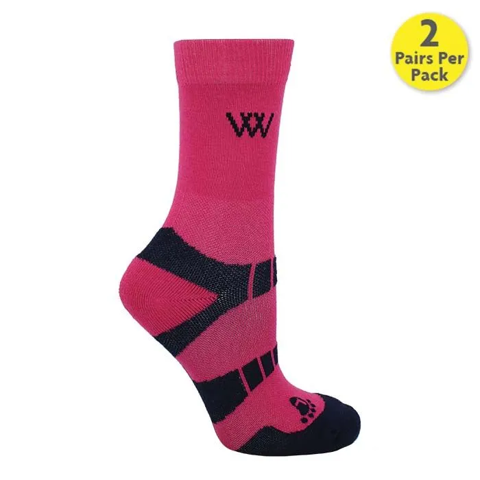 Woof Wear Short Bamboo Waffle Horse Riding Socks
