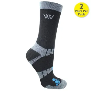 Woof Wear Short Bamboo Waffle Horse Riding Socks