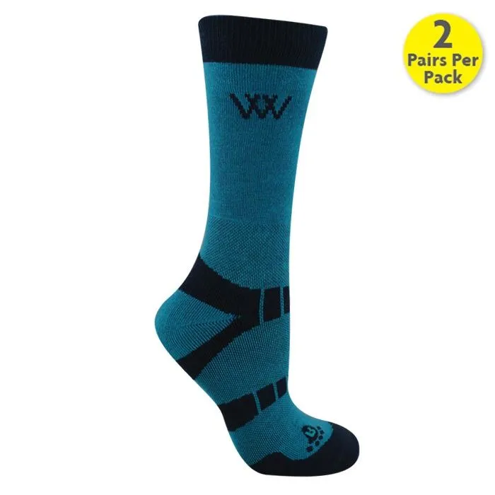 Woof Wear Short Bamboo Waffle Horse Riding Socks