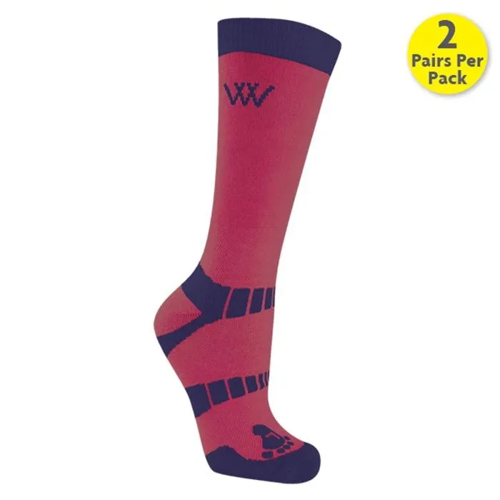 Woof Wear Short Bamboo Waffle Horse Riding Socks