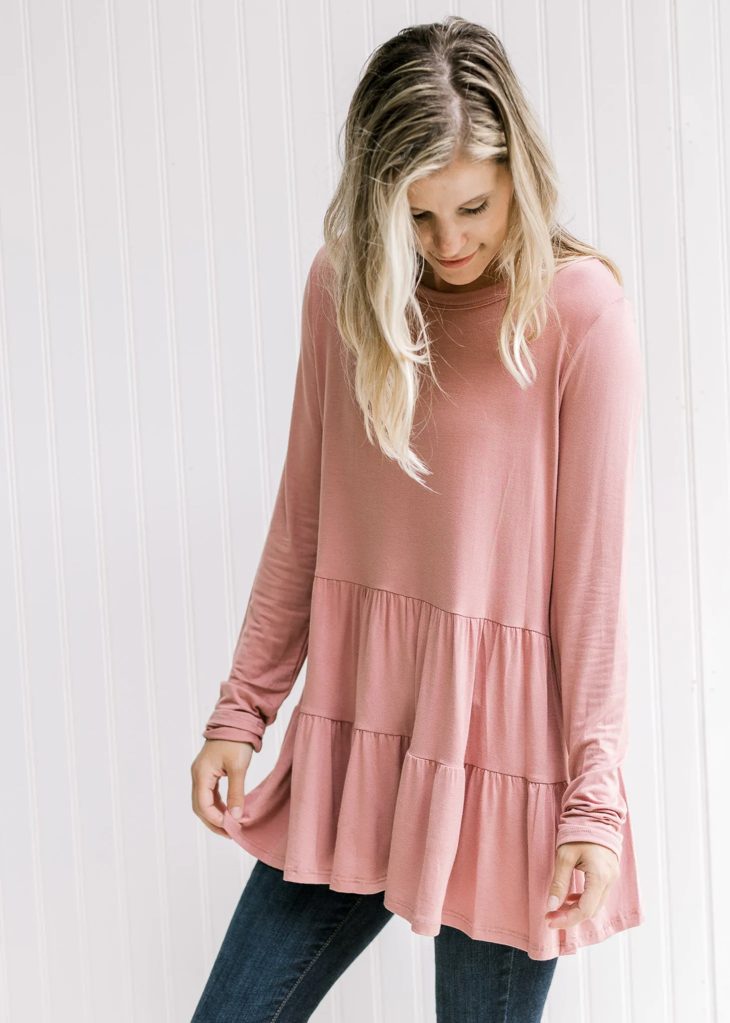 X Rose Tiered  Top