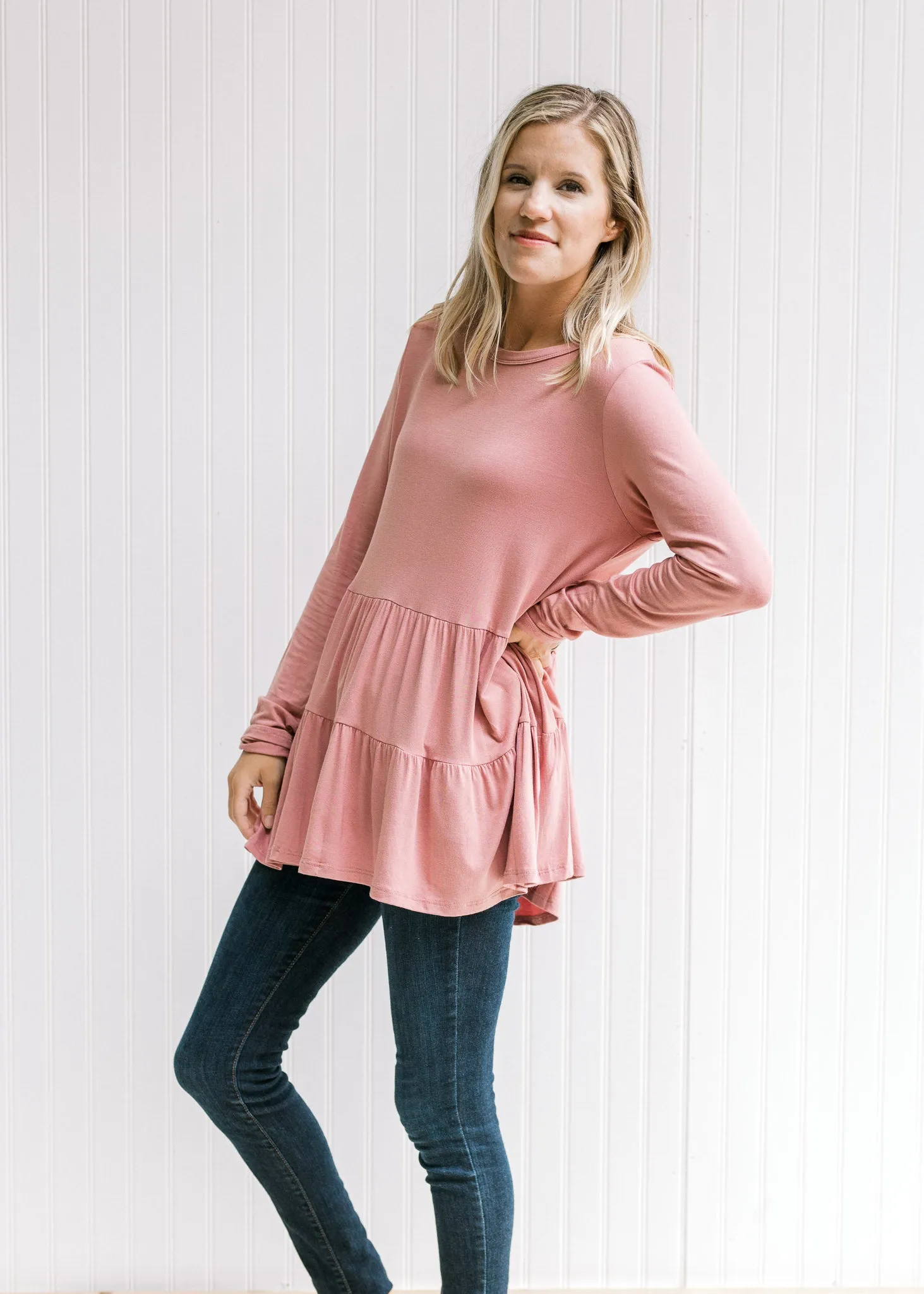 X Rose Tiered  Top
