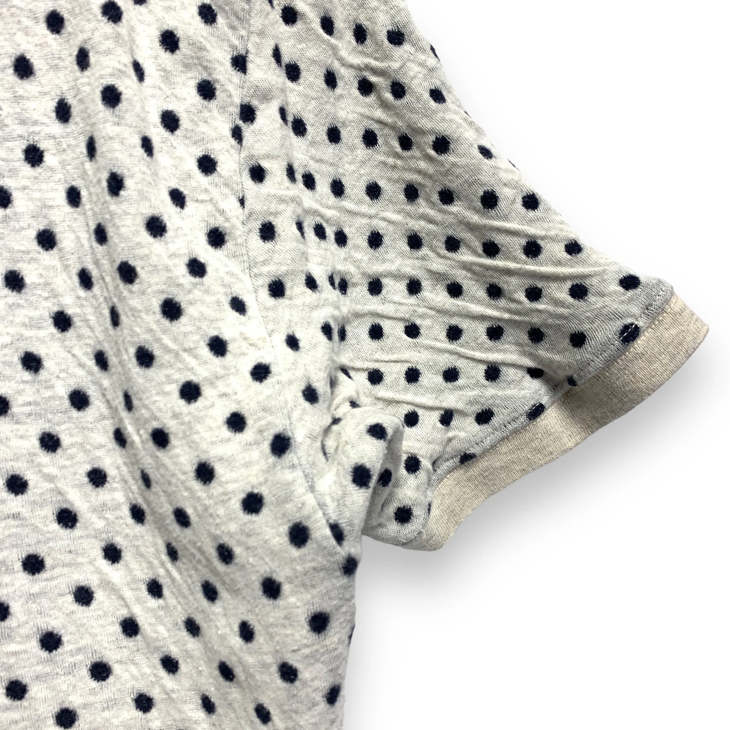 [XL] Kapital Diver Polka Dot Polo Shirt Grey