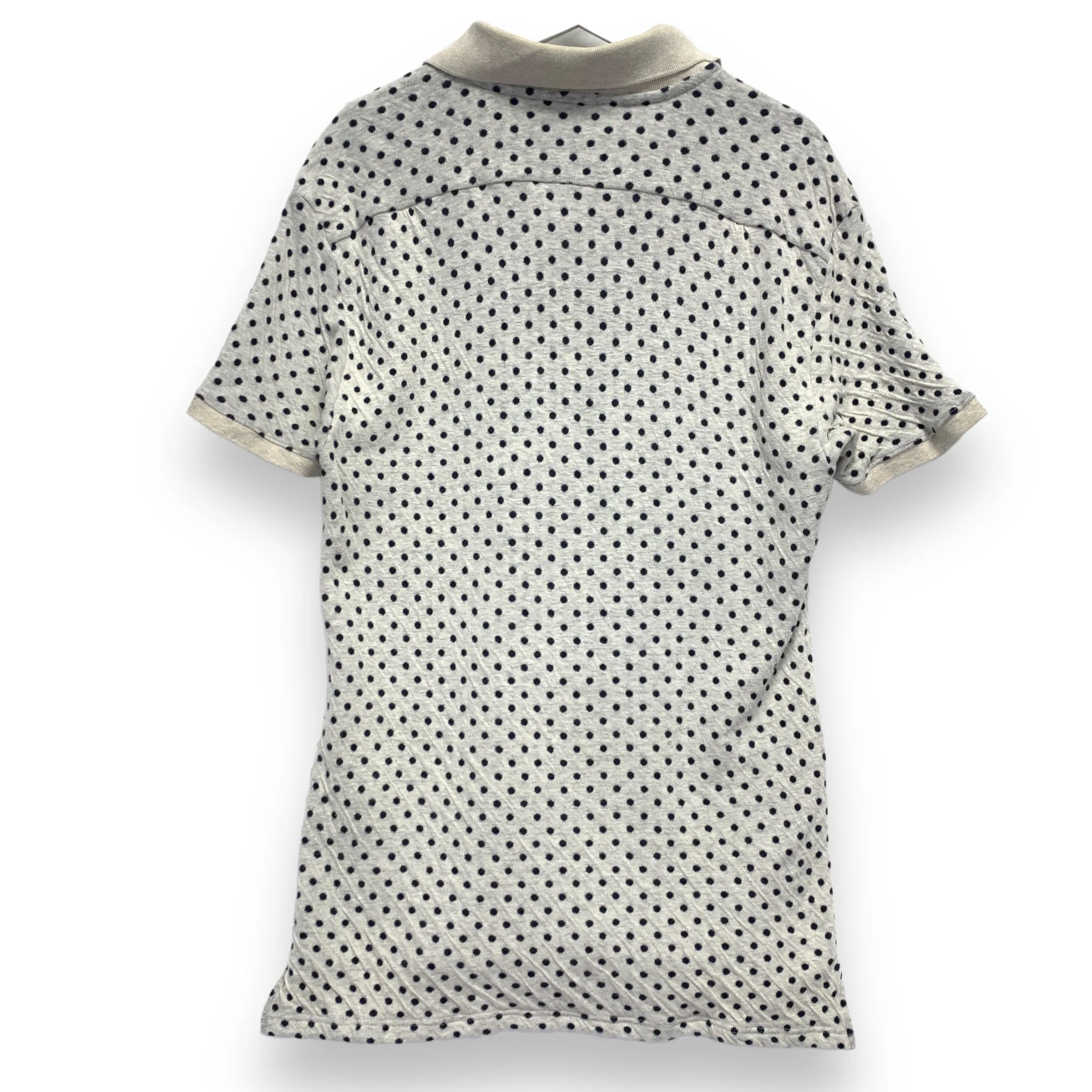 [XL] Kapital Diver Polka Dot Polo Shirt Grey